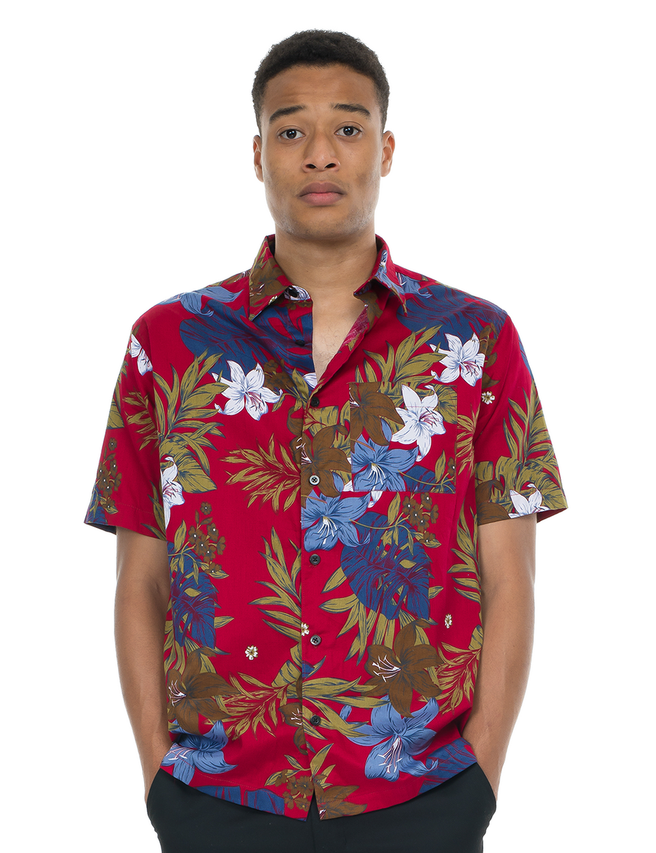 Floral hot sale short sleeve